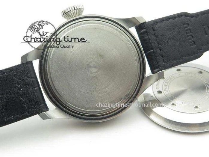 MIROTIME 0318 TimelessDesign Big Pilot Real PR IW500906 ZF 1:1 Best Edition Silver Dial On Black Leather Strap A 7285